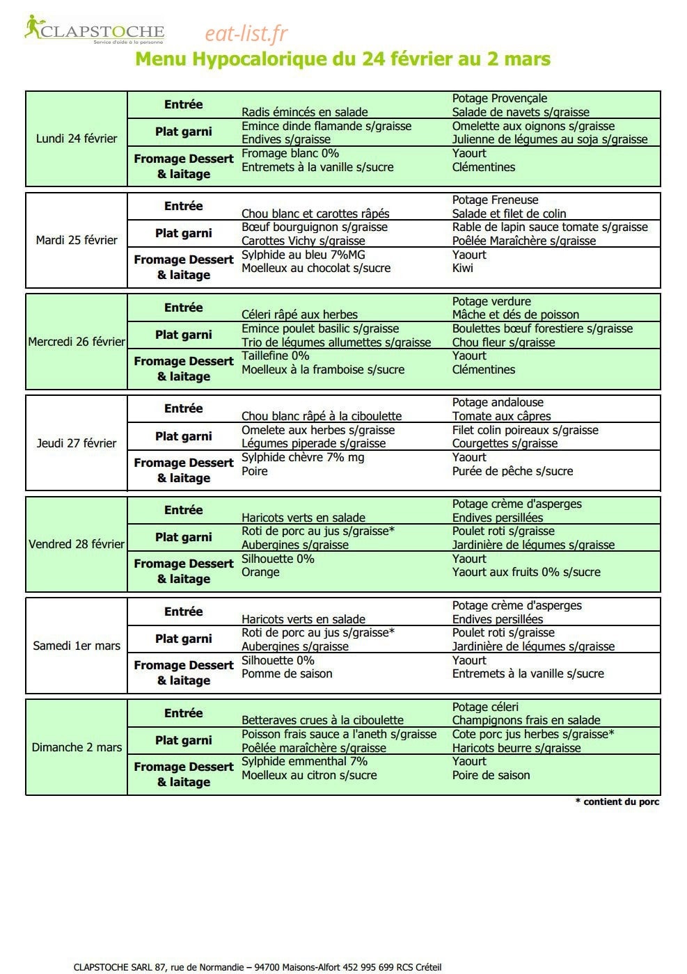 Clapstoche — carte page 11