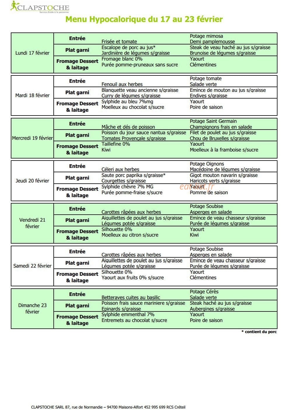Clapstoche — carte page 10