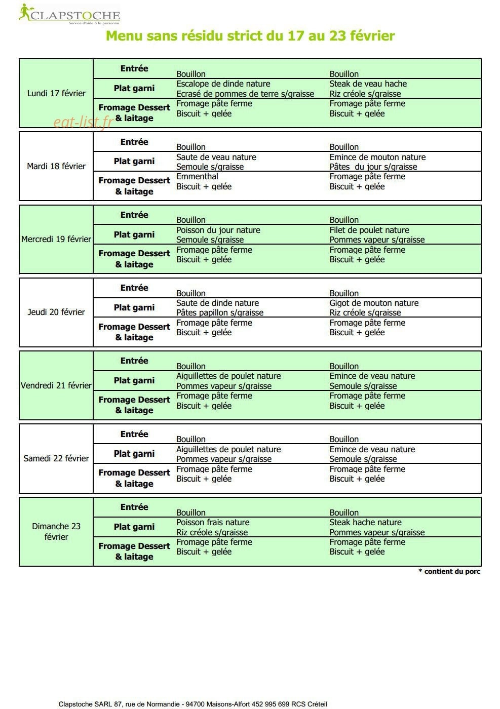Clapstoche — carte page 13