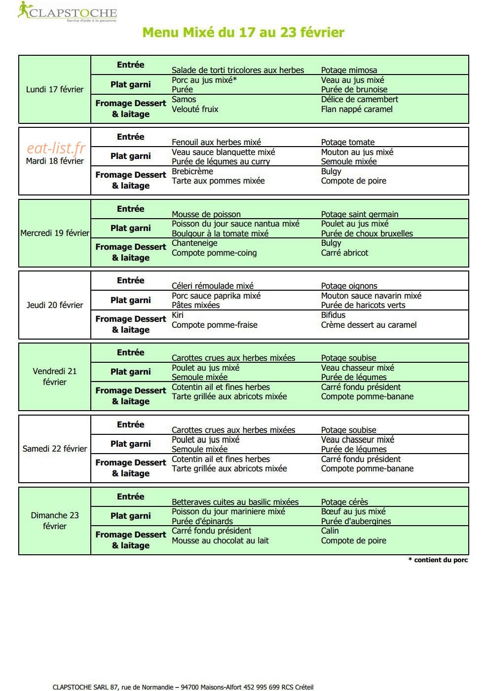 Clapstoche — carte page 16