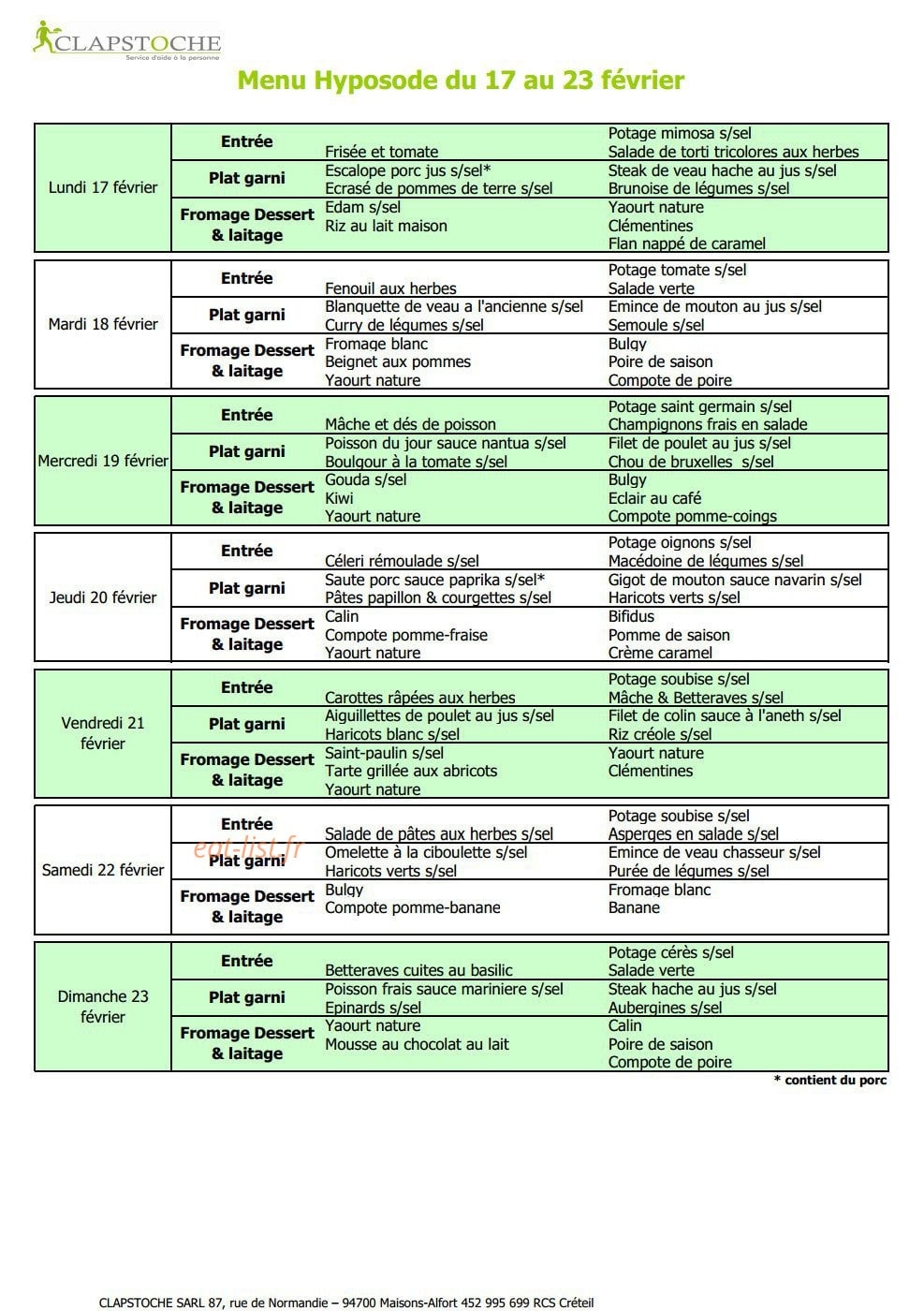 Clapstoche — carte page 4