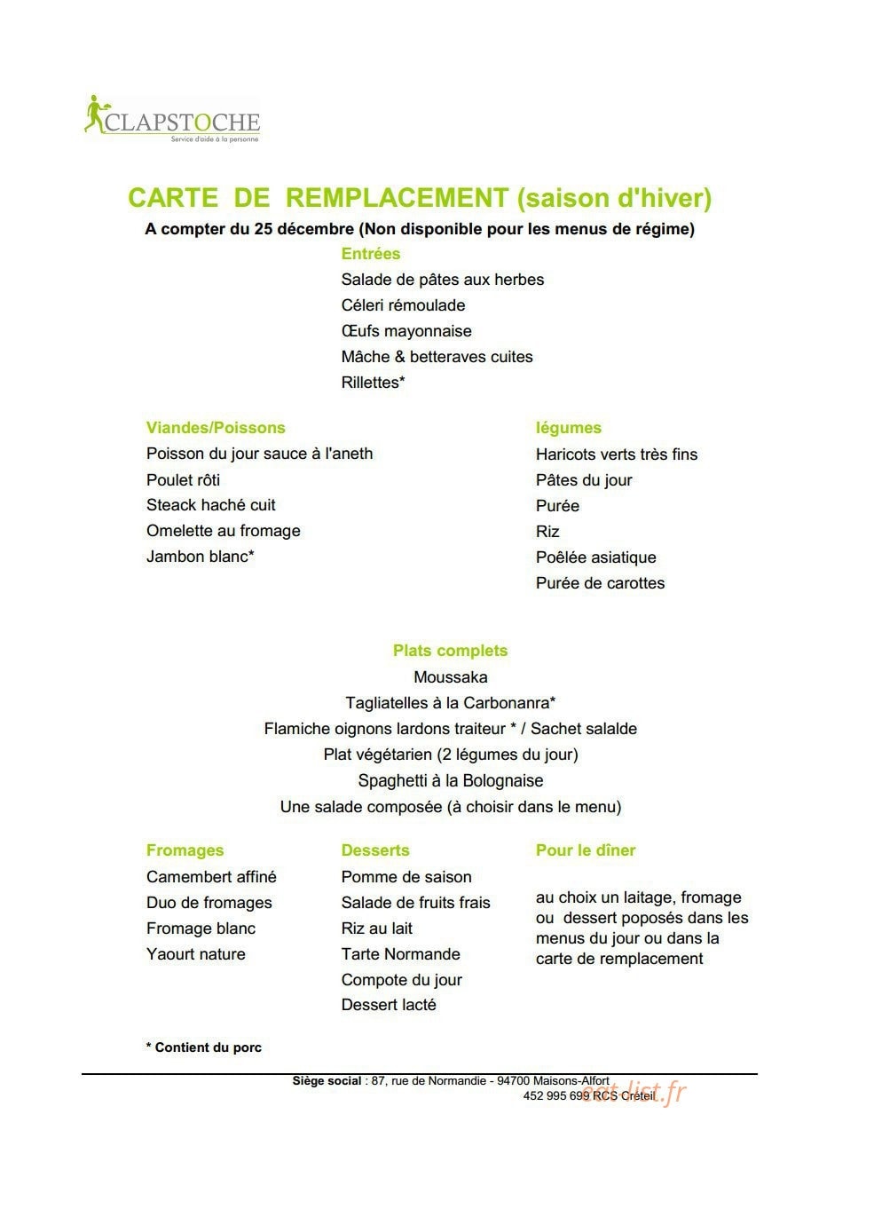 Clapstoche — carte page 19