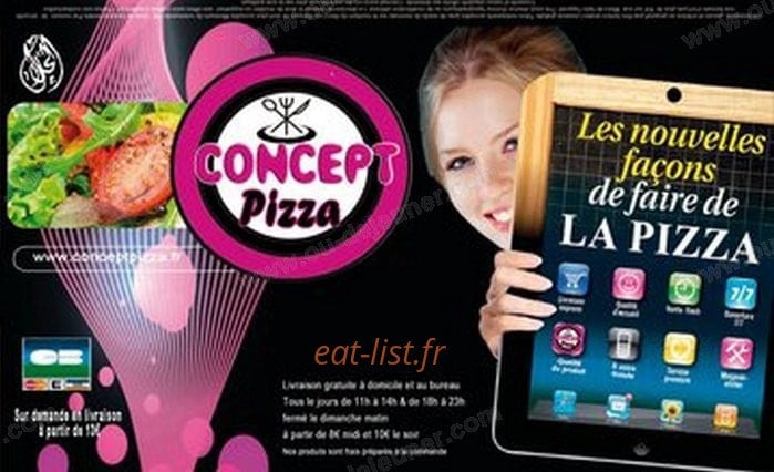 Concept pizza — carte page 1