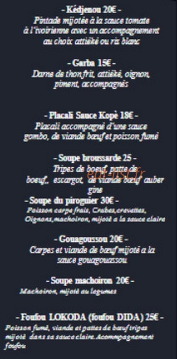 DM saveurs — carte page 7