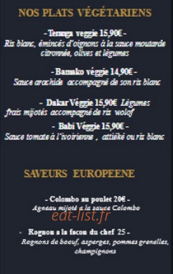 DM saveurs — carte page 2