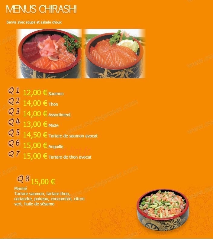 Kariya Sushi — carte page 21