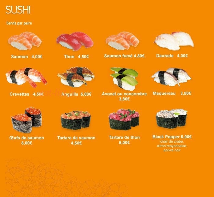 Kariya Sushi — carte page 10