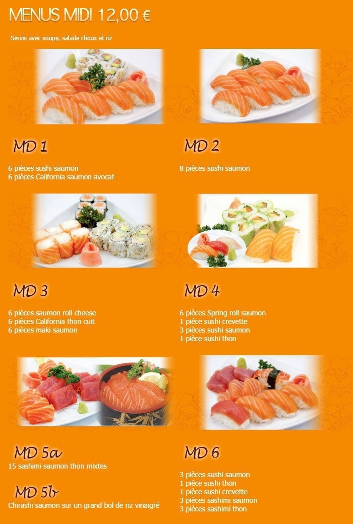 Kariya Sushi — carte page 12