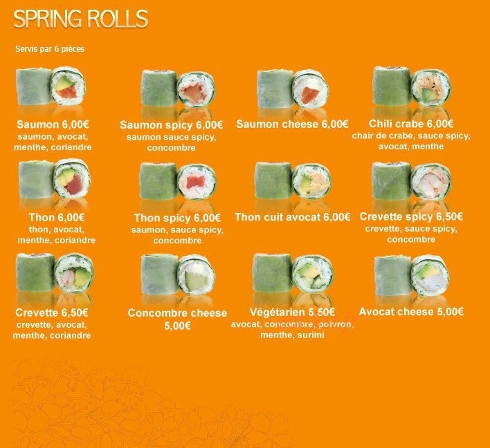 Kariya Sushi — carte page 3