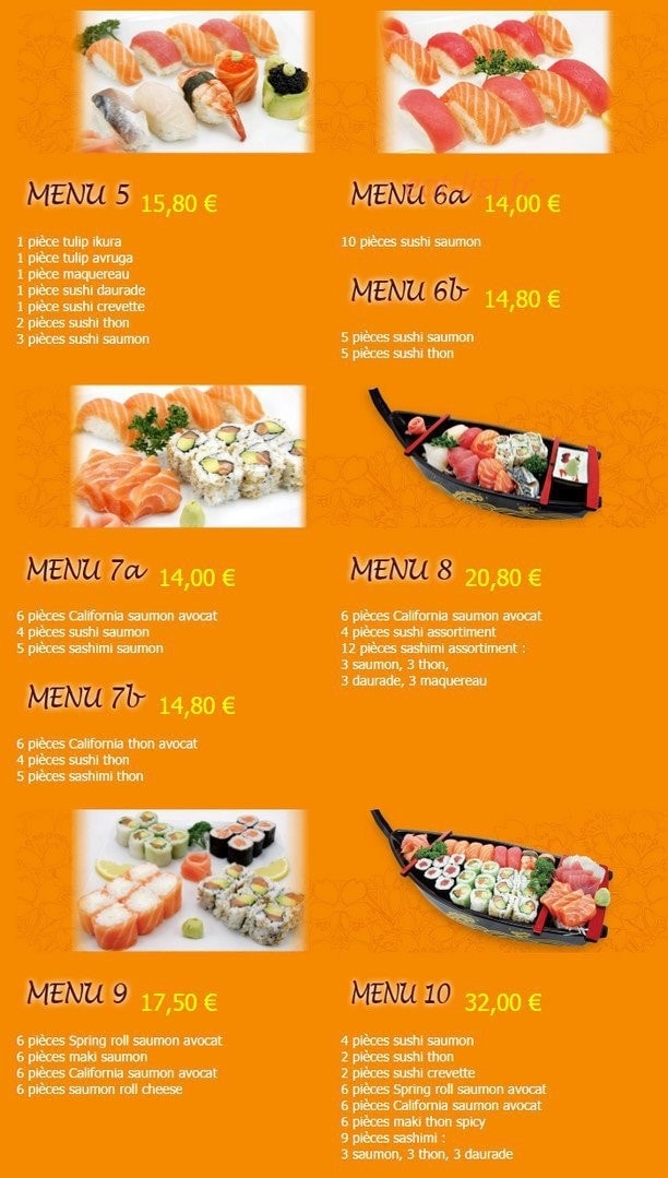 Kariya Sushi — carte page 19