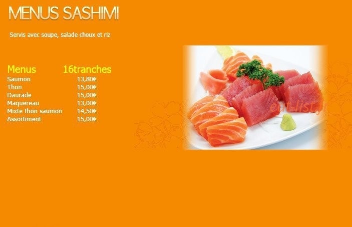 Kariya Sushi — carte page 22