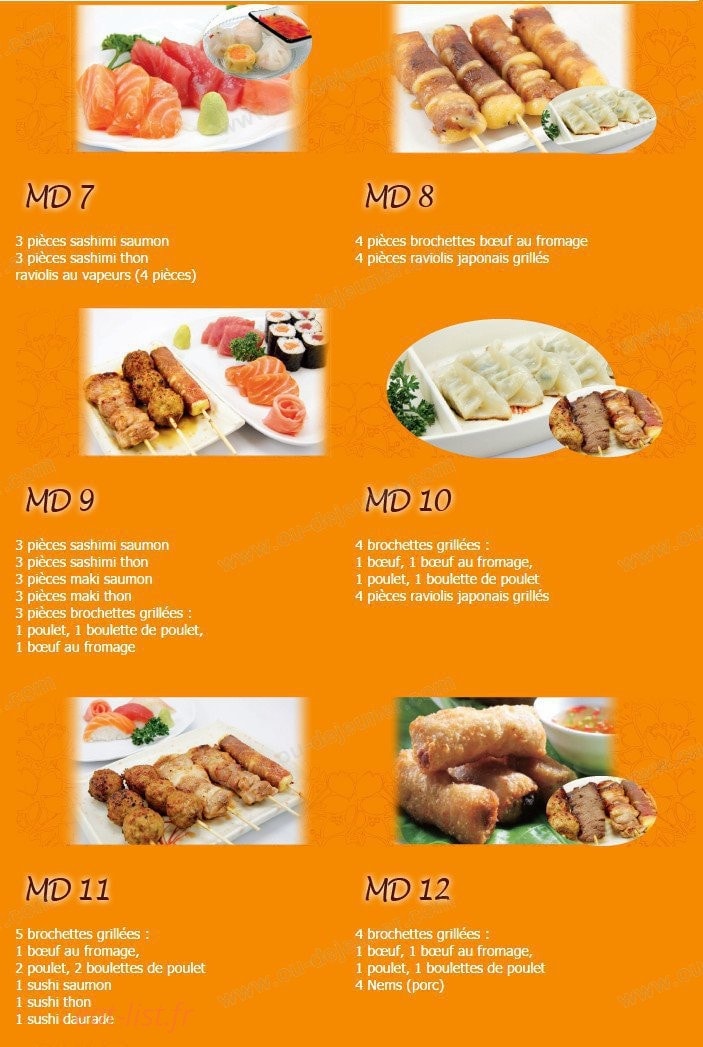 Kariya Sushi — carte page 13