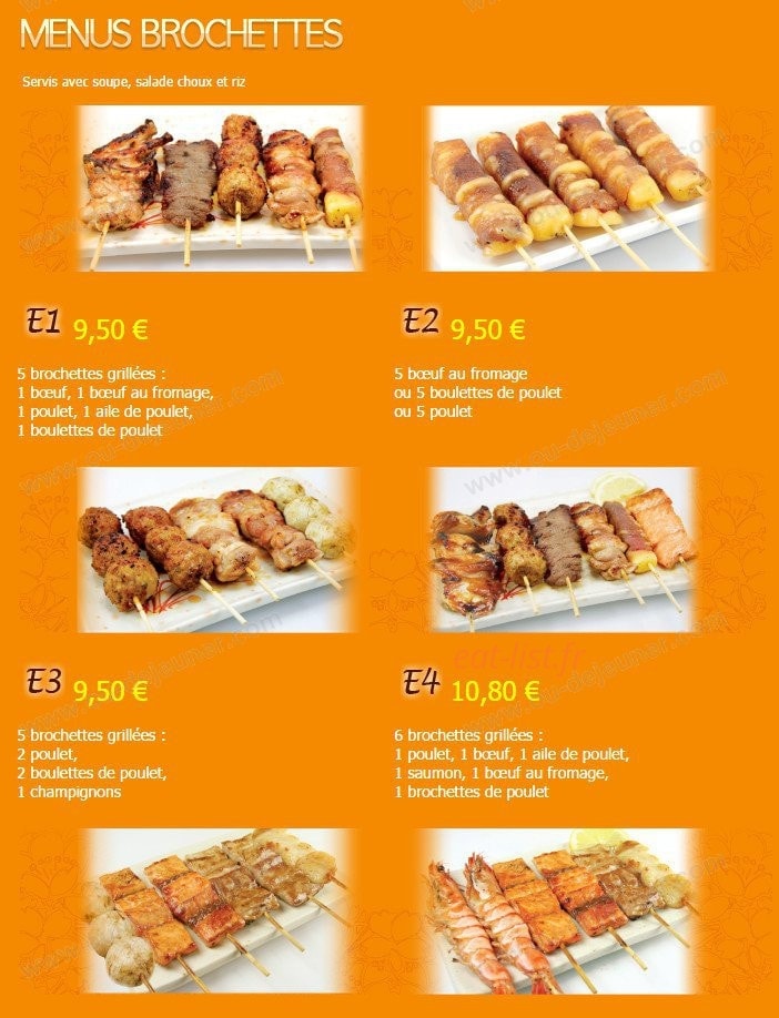 Kariya Sushi — carte page 14