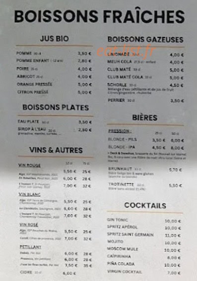 L'Echappée Belle — carte page 3