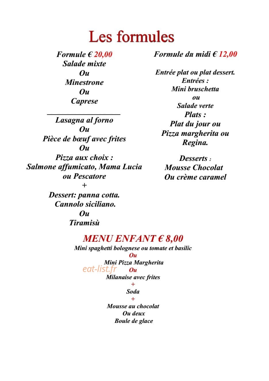 La Cagnina Giuseppe — carte page 1