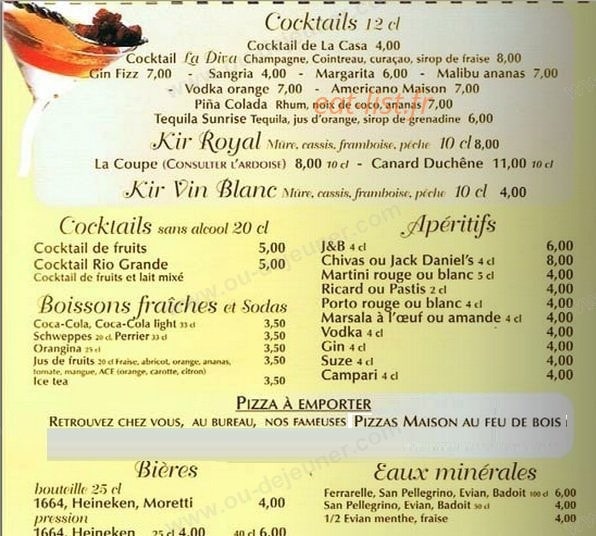 La Diva — carte page 2