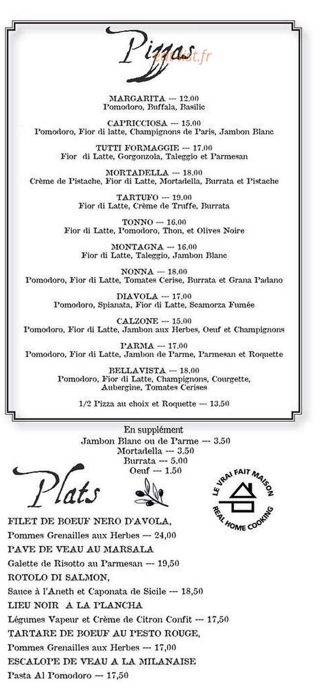 La Nonna — carte page 2
