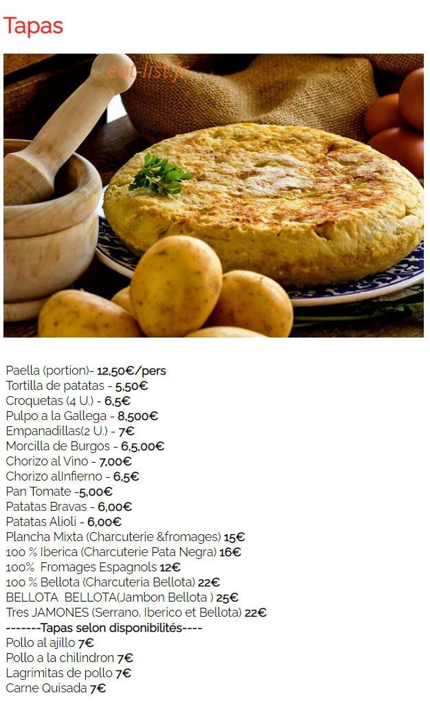 La Prune en Boîte — carte page 1