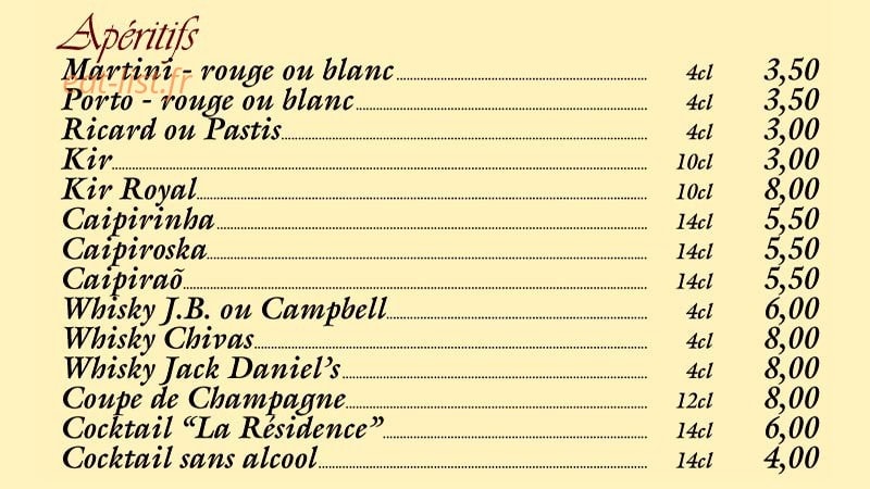 La Résidence — carte page 2