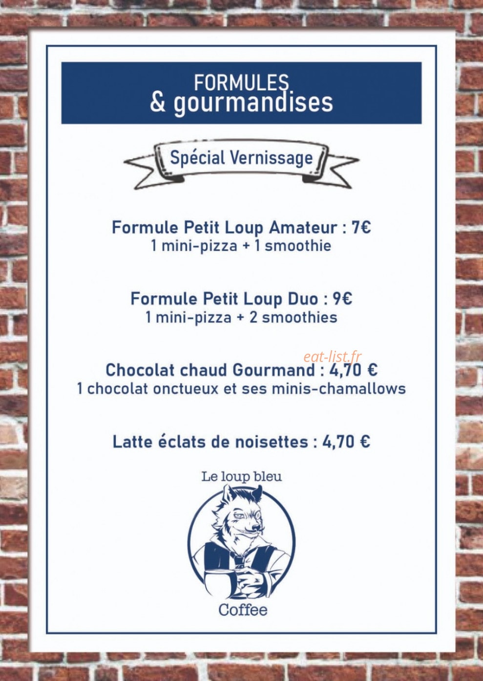 Le Loup Bleu — carte page 1