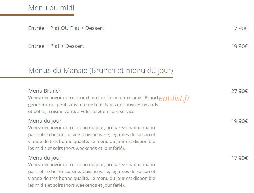 Mansio — carte page 2