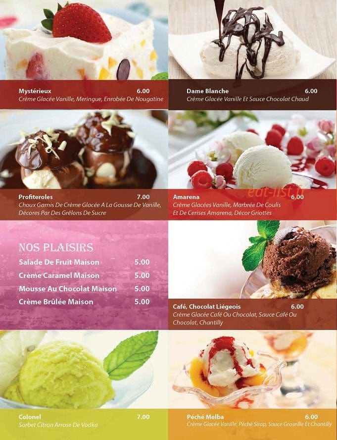 Pizza de Venise — carte page 9