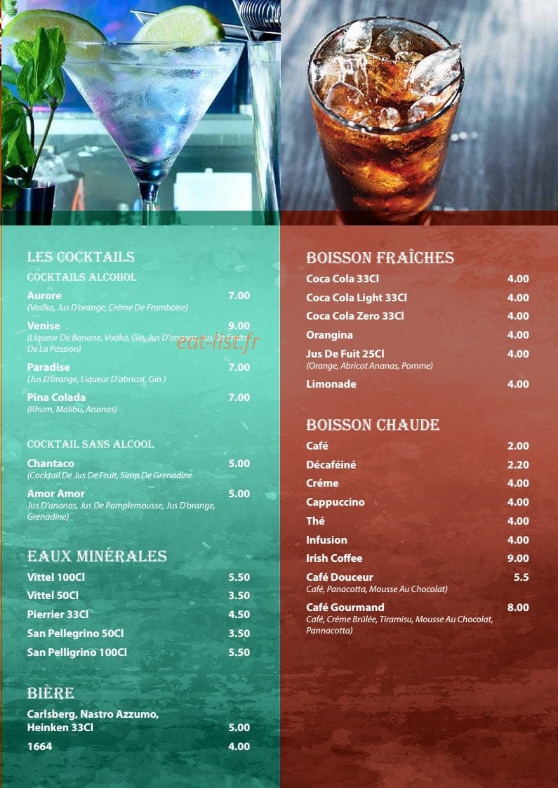 Pizza de Venise — carte page 7