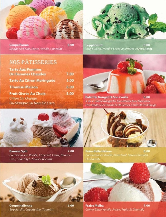 Pizza de Venise — carte page 10