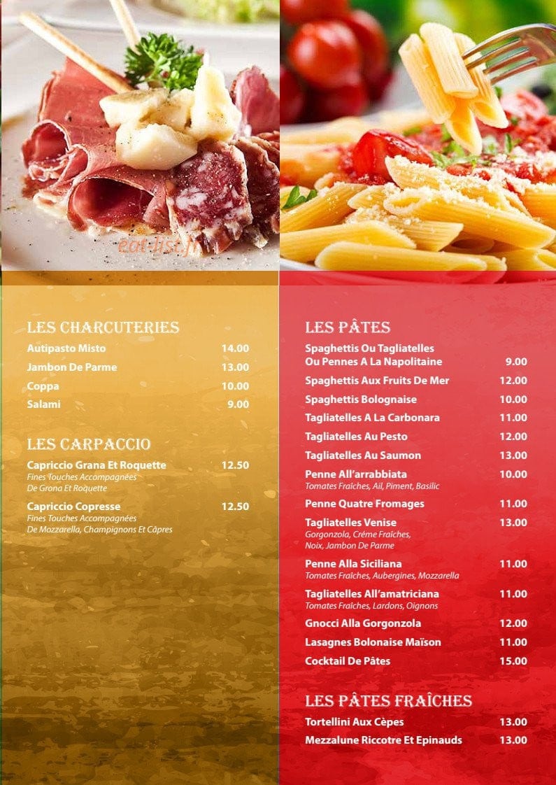 Pizza de Venise — carte page 3