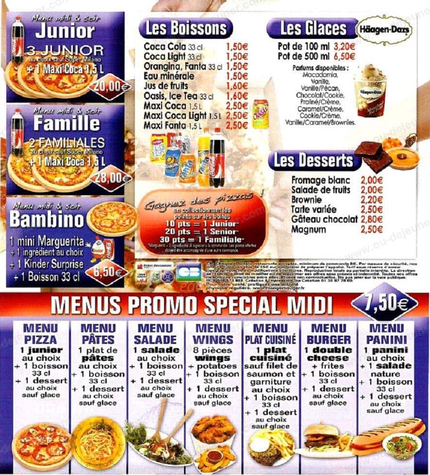 Pizza Milano — carte page 3