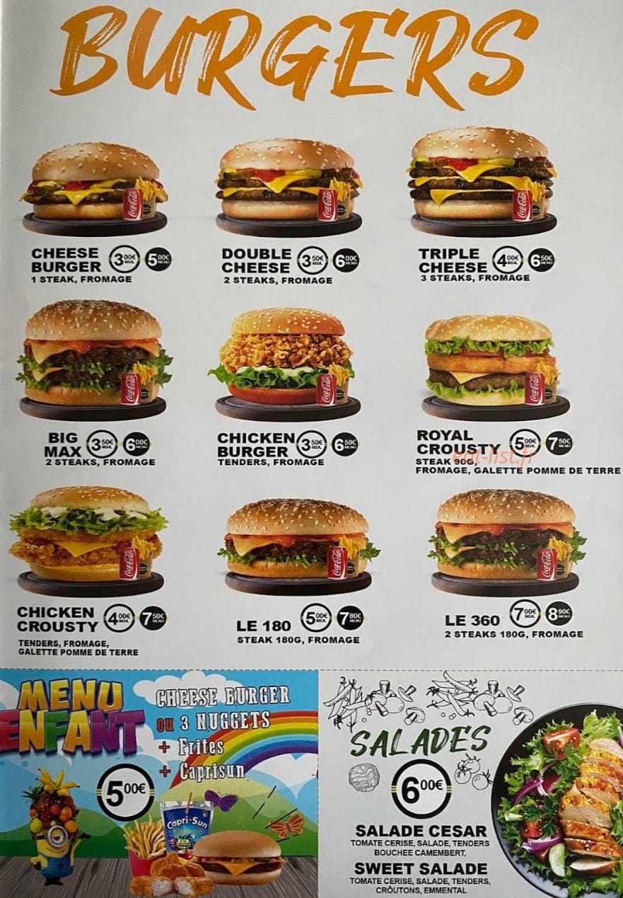 Ranch Chicken — carte page 1