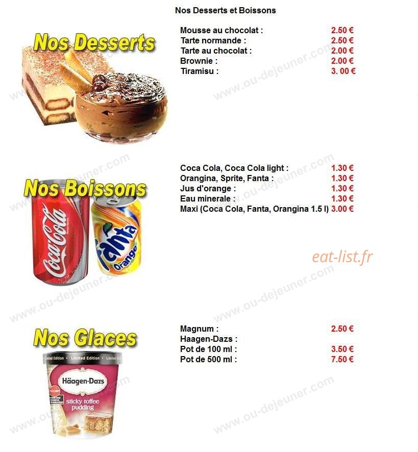 Rapido Pizza — carte page 6
