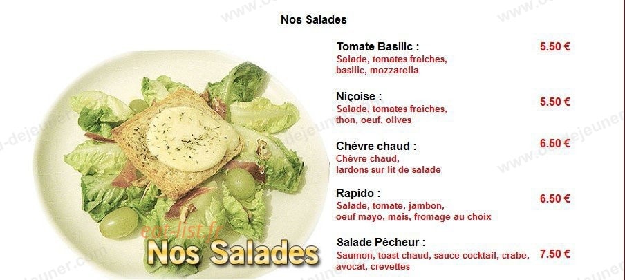 Rapido Pizza — carte page 5
