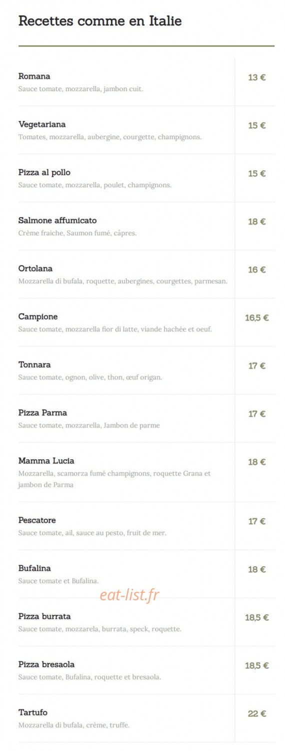 Ristorante pizzeria Giuseppe — carte page 4