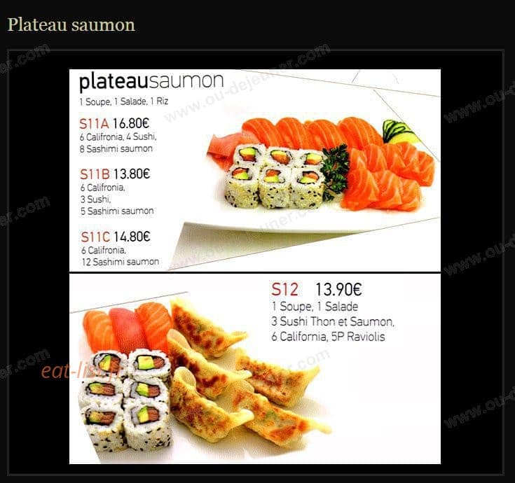 Sushi clemenceau — carte page 4