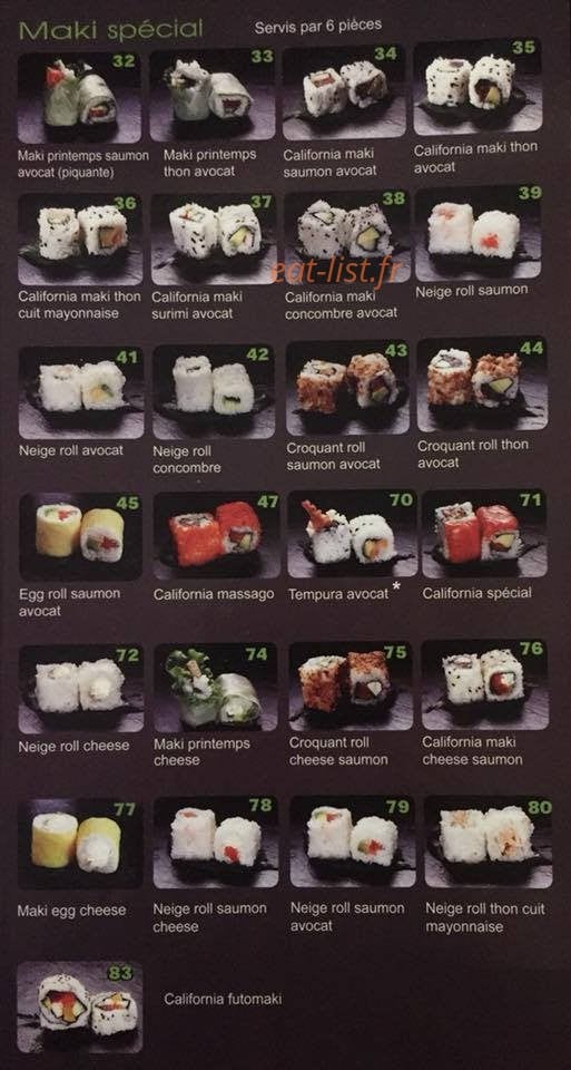 Sushi de Marne — carte page 5