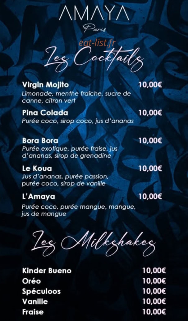 Amaya Paris — carte page 8