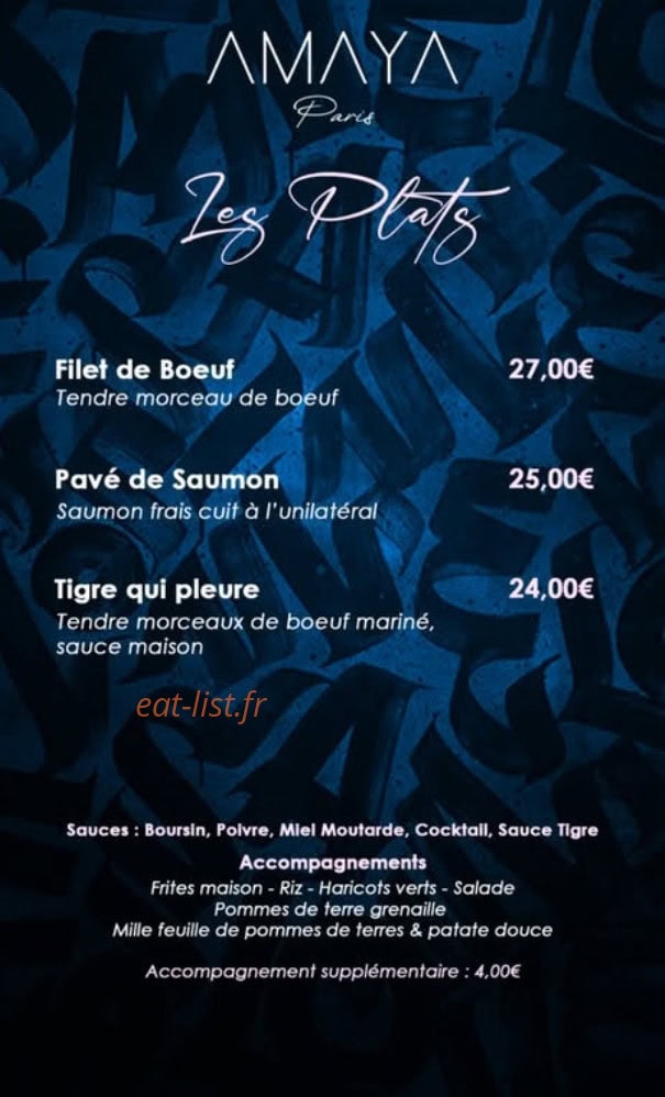 Amaya Paris — carte page 5