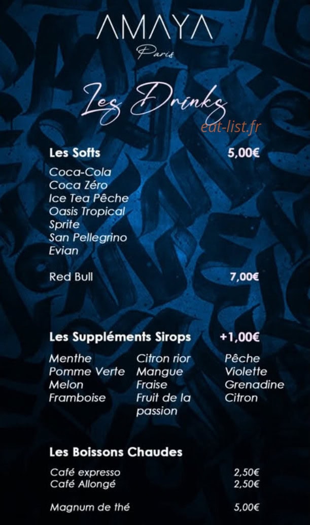 Amaya Paris — carte page 9