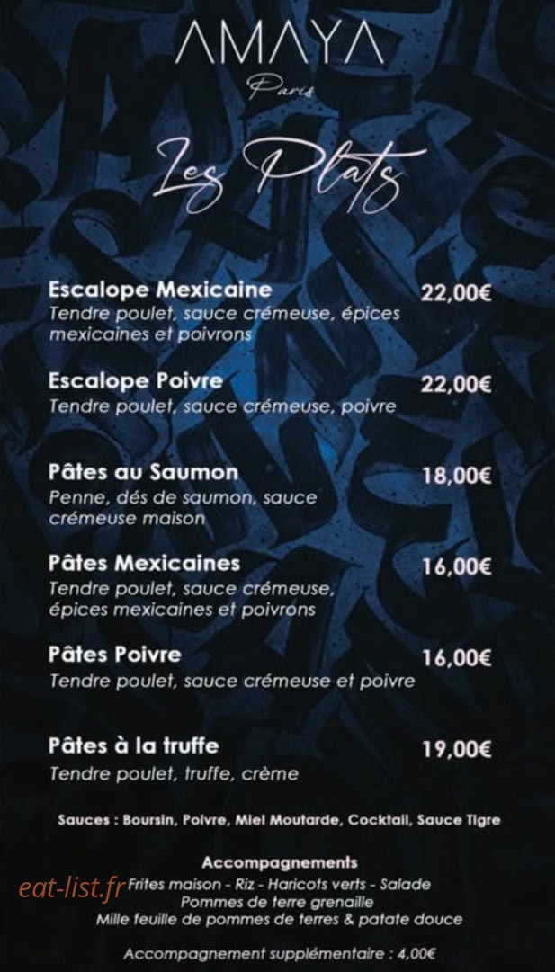 Amaya Paris — carte page 4