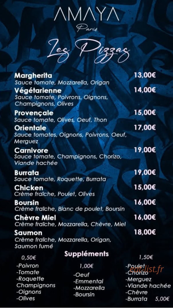 Amaya Paris — carte page 6