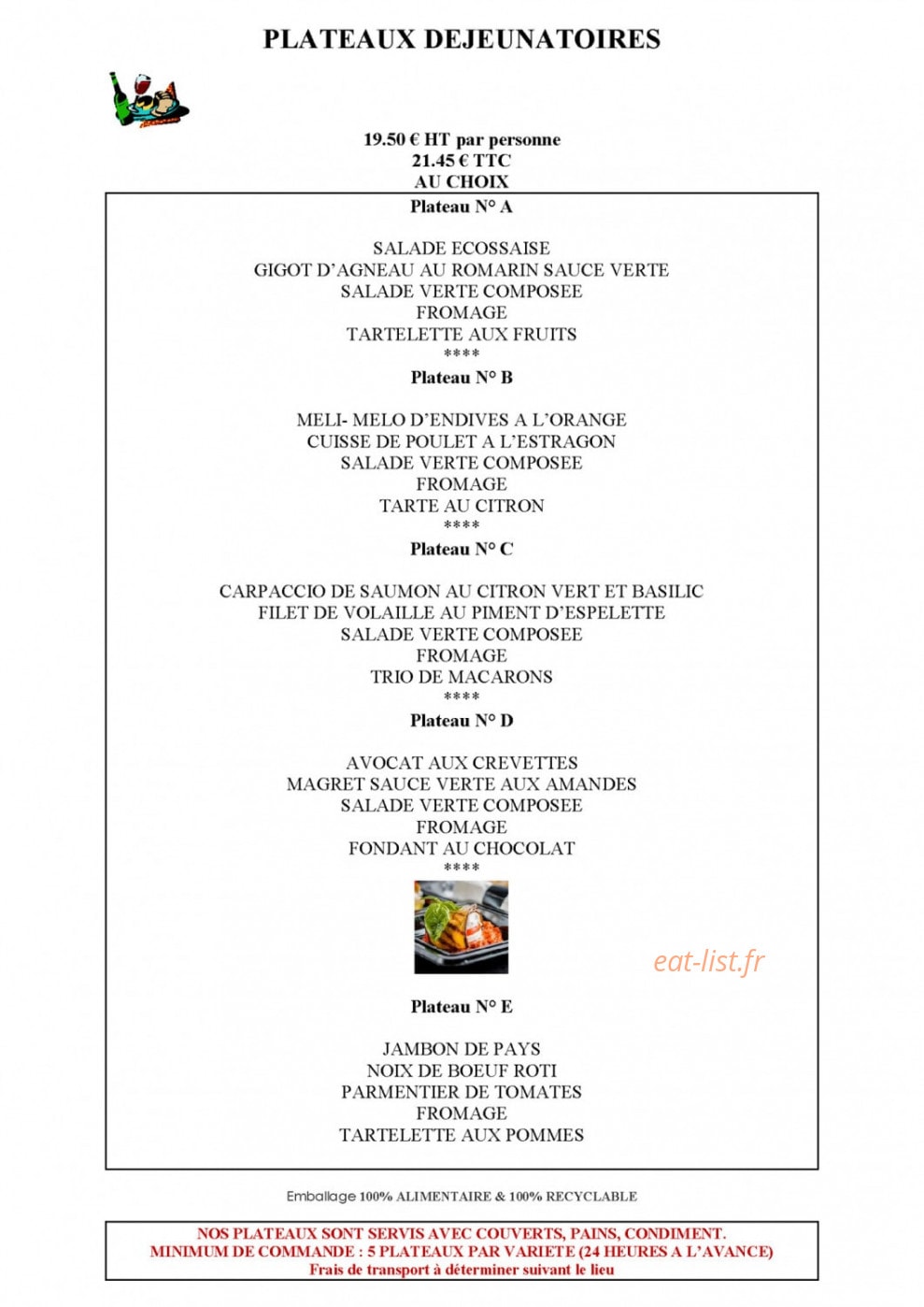 Au Moulin d'Yves — carte page 4