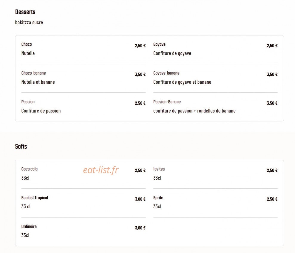 Bokitzza — carte page 2
