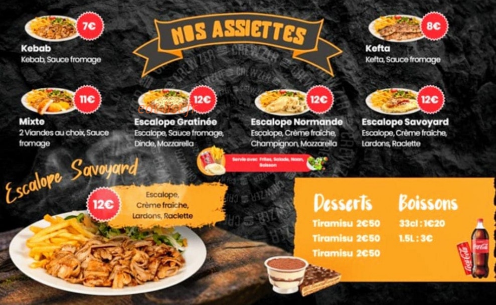 Crewzer & Tacos — carte page 3
