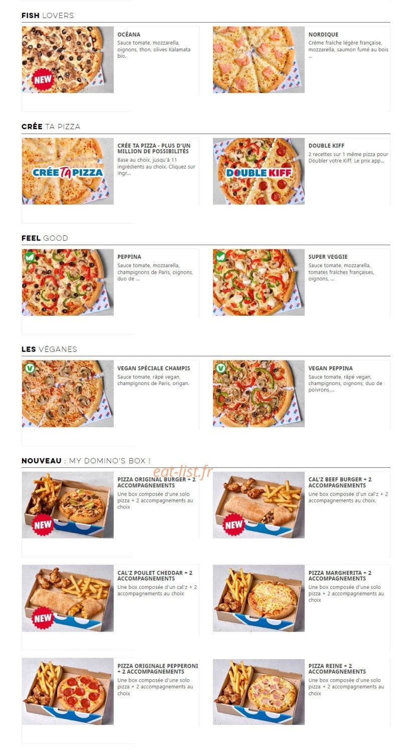 Domino's — carte page 4