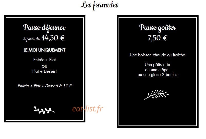 Georgette Café Boutique — carte page 2
