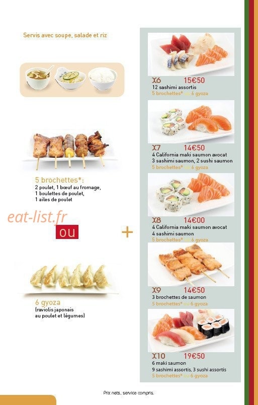 Ikiiki Sushi — carte page 10
