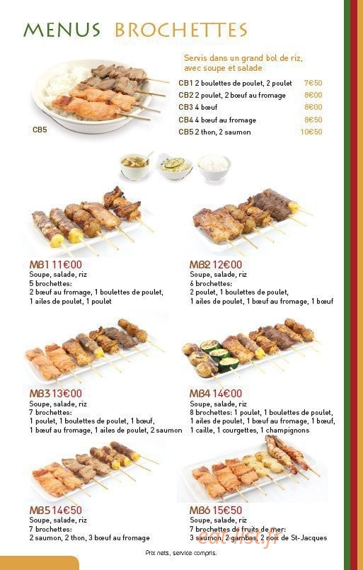 Ikiiki Sushi — carte page 7