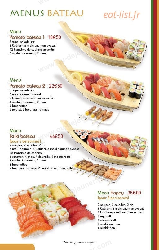 Ikiiki Sushi — carte page 11