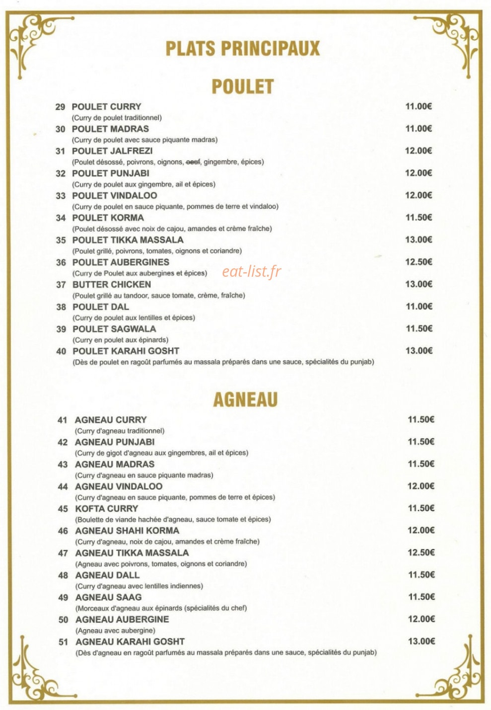 Indian Man Mahal — carte page 3
